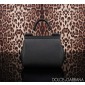 Authentic quality- Dolce Gabbana Medium Sicily Handbag in in Dauphine leather -Black