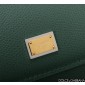Authentic quality- Dolce Gabbana Medium Sicily Handbag in in Dauphine leather -Green