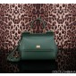 Authentic quality- Dolce Gabbana Medium Sicily Handbag in in Dauphine leather -Green
