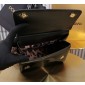Authentic Quality- Dolce Gabbana Medium Sicily Handbag in Polished calfskin- Black