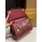Authentic quality- Dolce Gabbana Medium Sicily Handbag  in python skin-Pink