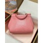 Authentic quality- Dolce Gabbana Medium Sicily Handbag in in iguana-print calfskin-Pink