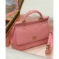 Authentic quality- Dolce Gabbana Medium Sicily Handbag in in iguana-print calfskin-Pink
