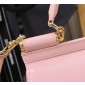 Authentic quality- Dolce Gabbana Medium Sicily Handbag in Polished calfskin- Pink