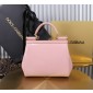 Authentic quality- Dolce Gabbana Medium Sicily Handbag in Polished calfskin- Pink