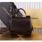Authentic quality-Dolce Gabbana Medium Sicily Handbag in Polished calfskin -Bordeaux