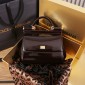 Authentic quality-Dolce Gabbana Medium Sicily Handbag in Polished calfskin -Bordeaux