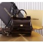 Authentic quality-Dolce Gabbana Medium Sicily Handbag in Polished calfskin -Bordeaux