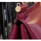 Authentic quality-Dolce Gabbana Medium Sicily Handbag in Polished calfskin-Fuchsia