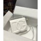 Dolce Gabbana Calfskin DG logo crossbody bag-White