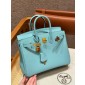 Hermes Birkin 25/ 30  in Epsom Leather- blue atoll