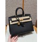 Hermes Birkin 25 / 30  in Epsom Leather-Black