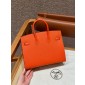 Hermes Birkin 25 /  30  in Epsom Leather-Orange