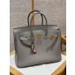 Hermes Birkin 35 Borsa in pelle togo-Gris Asphaite
