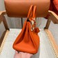 Hermes Birkin 25 / Birkin 30  in Togo Leather-Orange