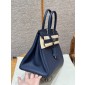 Hermes Birkin 25 / Birkin 30  in Togo Leather-Blue navy