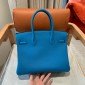 Hermes Birkin 25 / Birkin 30  in Togo Leather-Blue frida