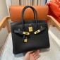 Hermes Birkin 25 / Birkin 30  in Togo Leather-Black