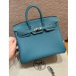Hermes Birkin 25 / Birkin 30  in Togo Leather-Blue Jean