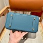 Hermes Birkin 25 / Birkin 30  in Togo Leather-Blue Jean