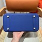 Hermes Birkin 25 / Birkin 30  in Togo Leather-Blue Hydra