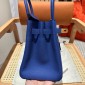 Hermes Birkin 25 / Birkin 30  in Togo Leather-Blue Hydra