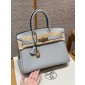 Hermes Birkin 25 / Birkin 30  in Togo Leather-Blue Glacier