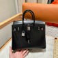 Hermes Birkin 25 / Birkin 30  in Box Leather-Black