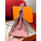 Pre-ordered Birkin 25 / 30  in Ostrich Leather- Grey/Pink