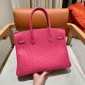 Pre-ordered Birkin 25 / 30  in Ostrich Leather-Rose Tyrien