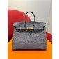 Pre-ordered Birkin 25 / 30  in Ostrich Leather- Girs Agate