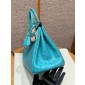 Pre-ordered Birkin 25 / 30  in Ostrich Leather- Bleu De Nord