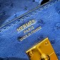 Pre-ordered Birkin 25 / 30  in Ostrich Leather- Blue roy