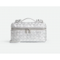 Silver Intrecciato leather Bang Bang Vanity Case 
