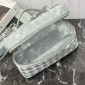 Silver Intrecciato leather Bang Bang Vanity Case 