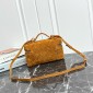 Amber Intrecciato Suede Bang Bang Vanity Case 