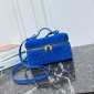 Blue Royal Intrecciato Suede Bang Bang Vanity Case 