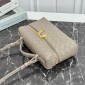 Limestone Intrecciato leather Bang Bang Vanity Case 
