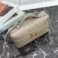 Limestone Intrecciato leather Bang Bang Vanity Case 