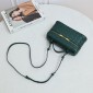 Emerald Green Intrecciato leather Bang Bang Vanity Case 