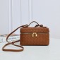 Amber Intrecciato leather Bang Bang Vanity Case 