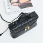 Black Intrecciato leather Bang Bang Vanity Case 