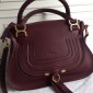 Borsa media Chloe Marcie-Burgundy