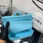 Chanel Medium Flap Handbag in Lambskin-Light blue