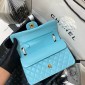 Chanel Medium Flap Handbag in Lambskin-Light blue