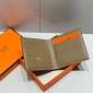 Hermes Portafoglio compatto in vitello Epsom-Taupe