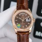 Rolex Day-Date 36mm , Oyster, leather，18K rose gold