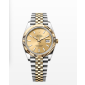 Rolex Datejust 31mm ,36mm, 41mm, Oystersteel + 18 Yellow gold