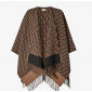 Fendi Wool and Cashmere FF Poncho
