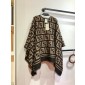 Fendi Wool and Cashmere FF Poncho